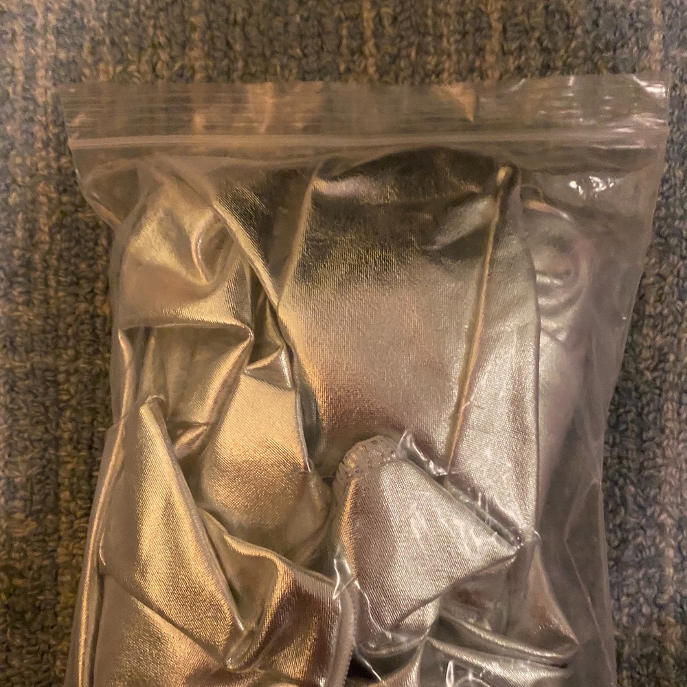 Silver leotard great for costume
